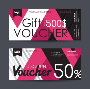 Hediye kuponu şablonu