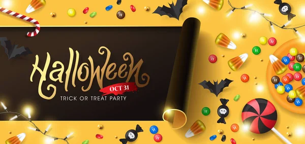 Happy Halloween Party Background — стоковый вектор
