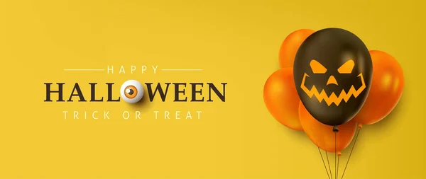 Happy Halloween Banery Sprzedaży Lub Tło Zaproszenie Strony — Wektor stockowy