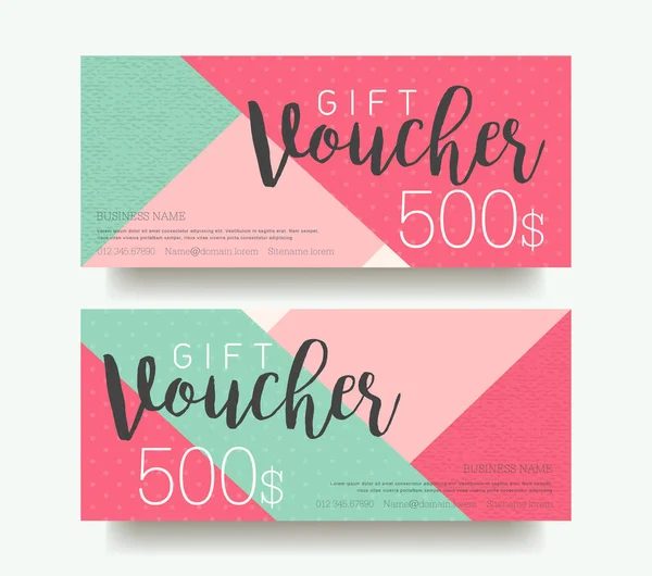 Gift Voucher Discount Template — Stock Vector