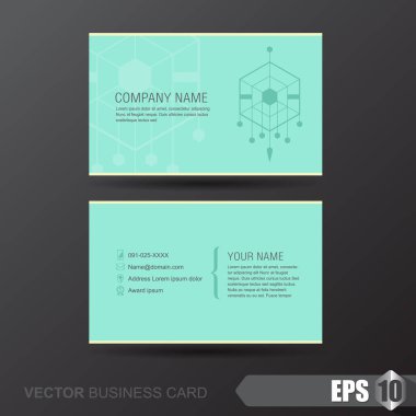 Modern kart şablonu arka planı