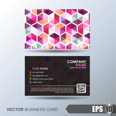 Modern kart şablonu arka planı