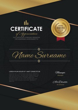 Diploma Sertifika şablon tasarımı