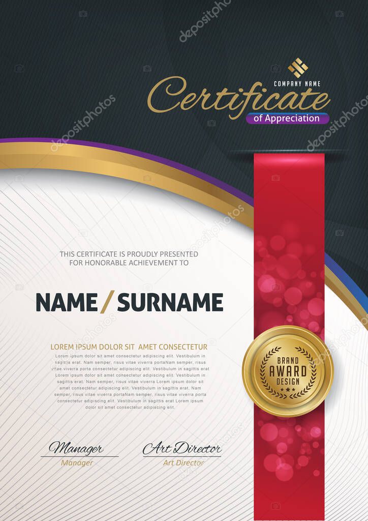 Diploma Certificate template design
