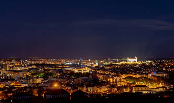 Noite Bratislava Europa Central — Fotografia de Stock