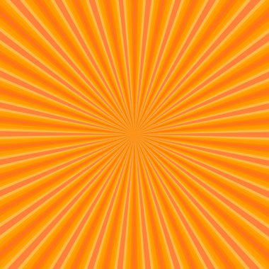 Parlak Turuncu ve Sarı renkli soyut arkaplan. Işınlar ışın patlaması dokusu vektörü ve illüstrasyon modu tasarımlı.