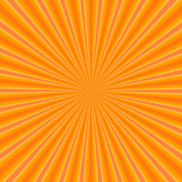 Яркий Оранжевый Желтый Цветной Абстрактный Фон Лучами Света Луч Взрыва — стоковый вектор