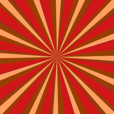 Kırmızı sarı kahverengi ışınlar soyut arkaplan desen desen vektörü ve illüstrasyonlu güneş patlaması retro 