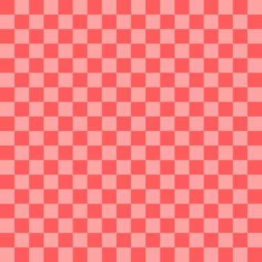 Damalı arkaplan turuncu renkli, duvar kağıdı desenli dikişsiz vektör illüstrasyonu