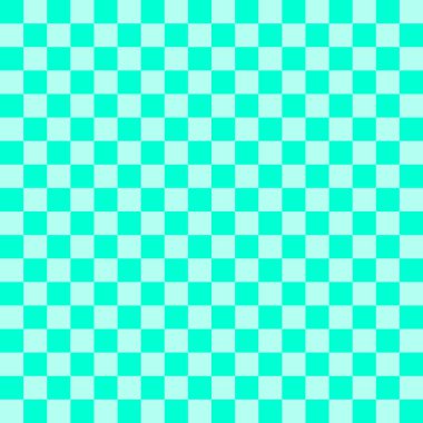 Pastel yeşili renkte işaretlenmiş arkaplan, satranç tahtası, doku duvar kağıdı deseni dikişsiz vektör çizimi