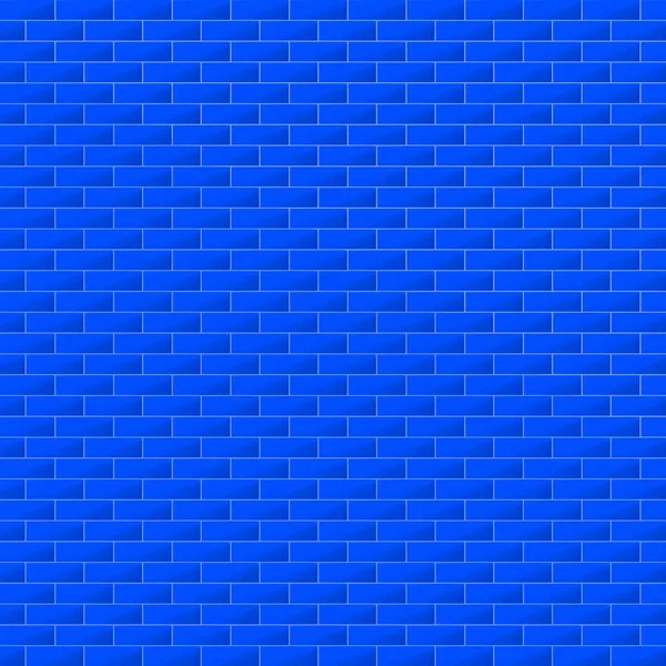 Blau Bunte Ziegelwand Architektur Innenraum Hintergrund Abstrakte Hintergrund Textur Tapete — Stockvektor