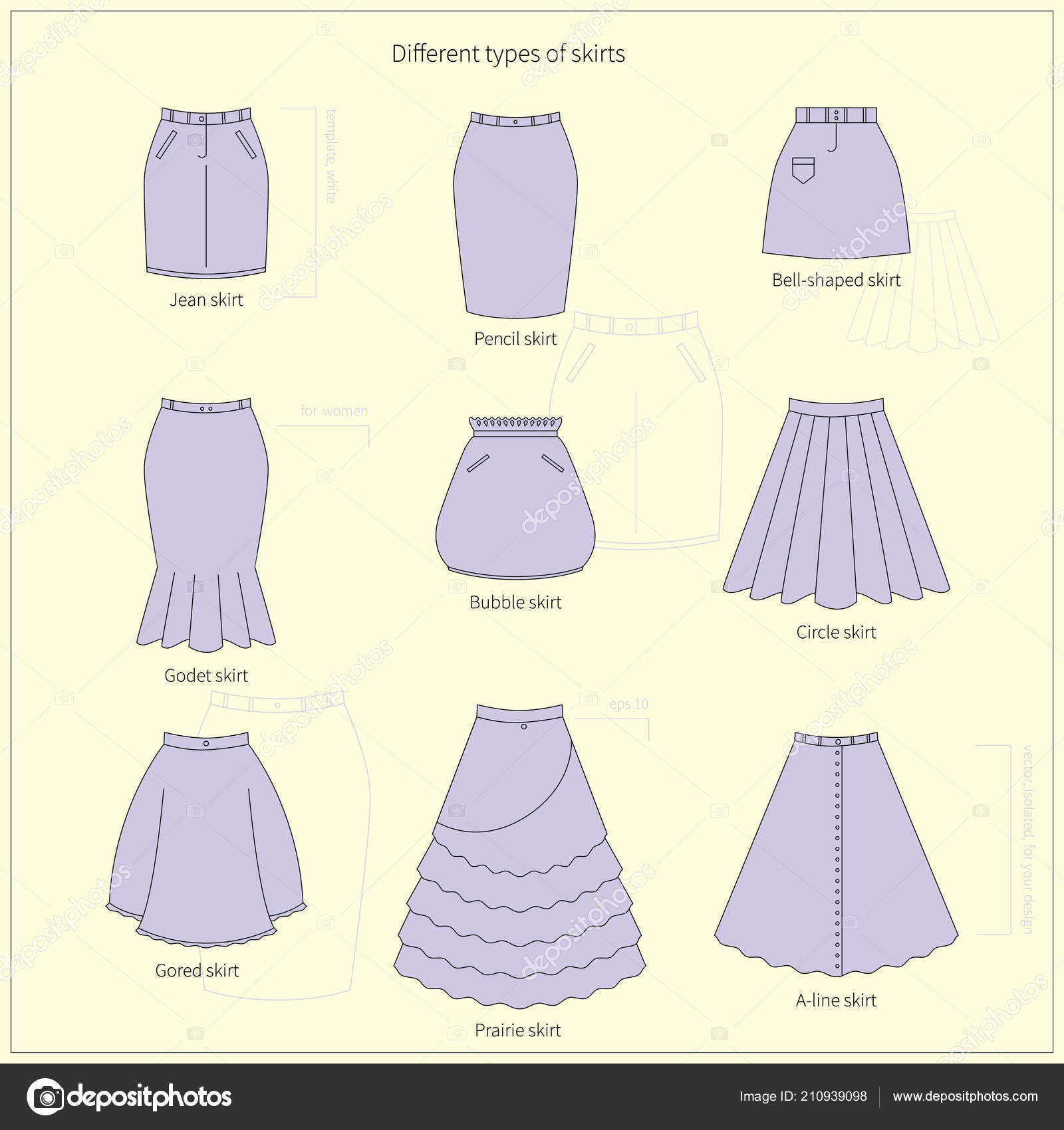 Different style de discount jupe