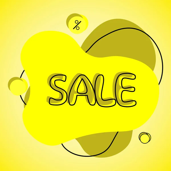 Sale Banner Template Design Yellow Sale Special Offer End Season — Stock Vector