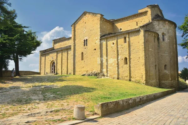 San Leo Rímini Emilia Romaña Catedral Dedicada Santo Patrón Leone — Foto de Stock