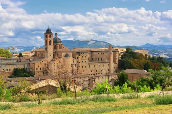 Urbino Pesaro Urbino Marche Talya Ducal Sarayı Ducal Palace Manzarası — Stok fotoğraf