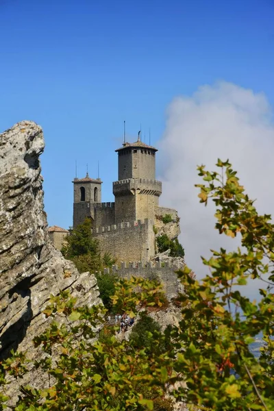 San Marino Pohled První Věž Také Známý Jako Guaita Nebo — Stock fotografie