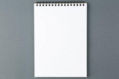 Çizim spirali açık dizüstü bilgisayar.