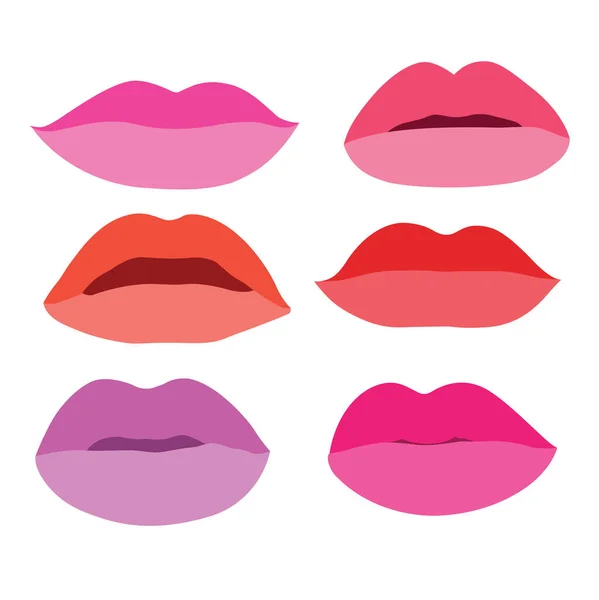 Mouth Lips Close Design Element Isolated Collection Stylish Colorful Different — Stock Photo, Image