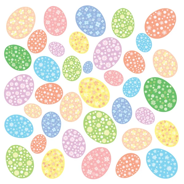 Easter Egg Design Pattern Annual Festival White Background Illustration Vector — Stock Photo, Image