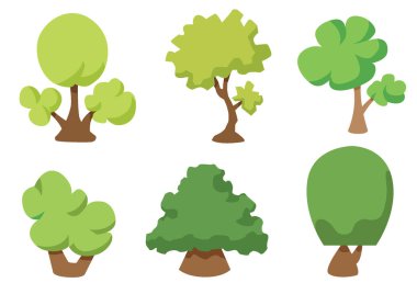 Ağaç vektörü simgesi beyaz arkaplanda izole edildi, Ağaç logosu kavramı