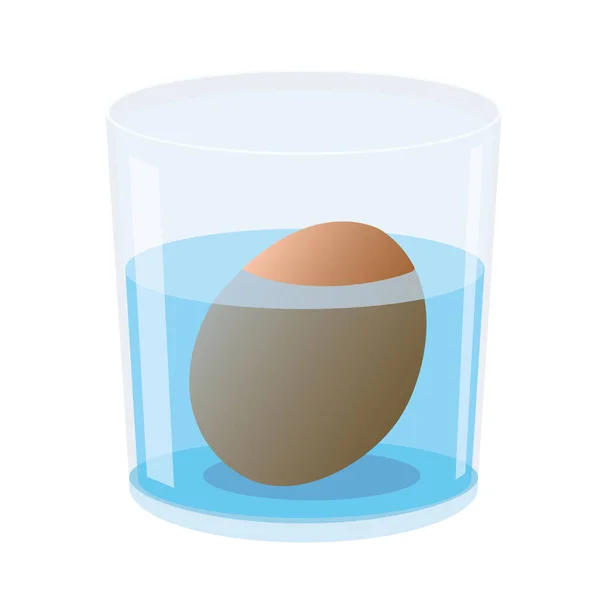 Eier Einem Glas Auf Weißem Hintergrund Illustrationsvektor — Stockfoto