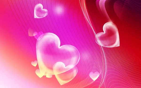 Šťastný Valentýn Srdce Láska Koncept Myšlenka Komunikace Milovanou Osobou Vyznávání — Stock fotografie