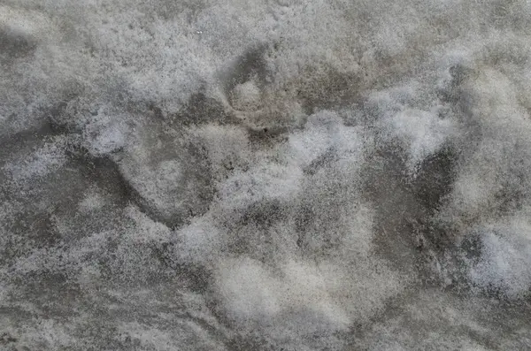Textuur Van Vuile Sneeuw Sneeuw Ontdooien — Stockfoto