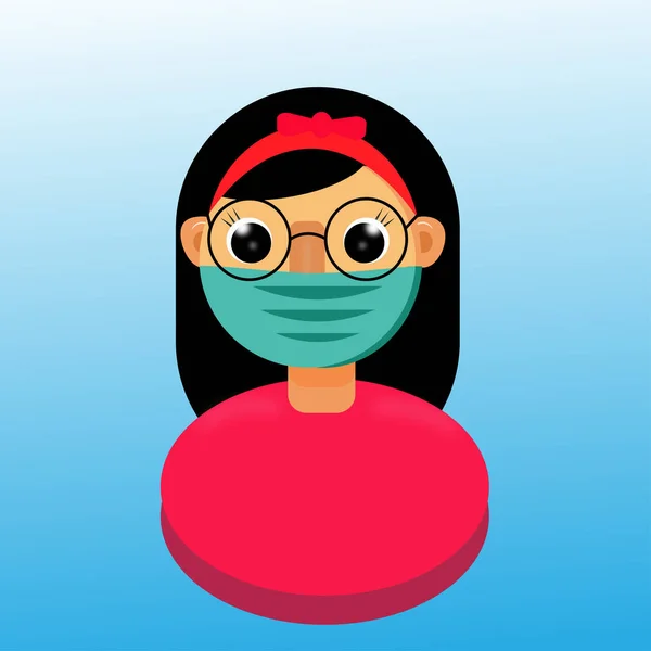 icon  wear a mask for  protect covid-19 Coronavirus