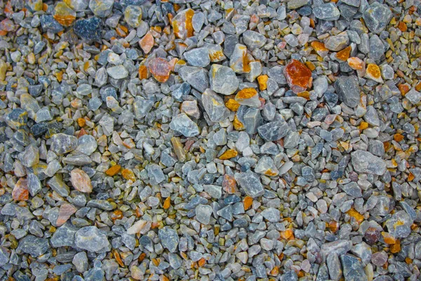 Colorful Pebble Mineral Stone Texture Stone Gravel Floor Background — Stock Photo, Image