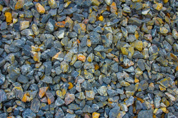 彩色卵石矿物 石材质地 石料地面背景 — 图库照片