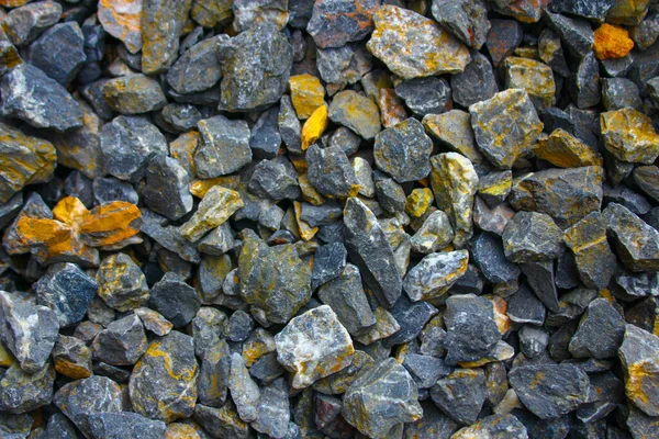 彩色卵石矿物 石材质地 石料地面背景 — 图库照片