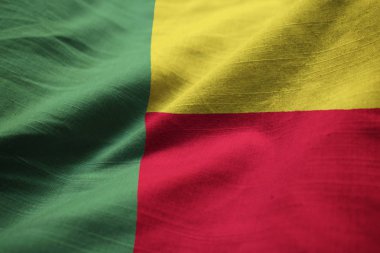 Closeup karıştırdı Benin bayrağı