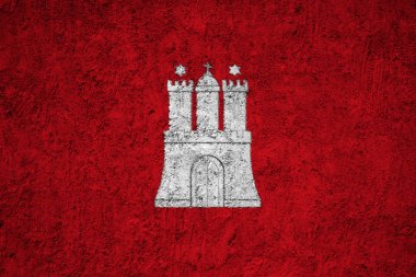 Hamburg bayrak grunge beton duvar