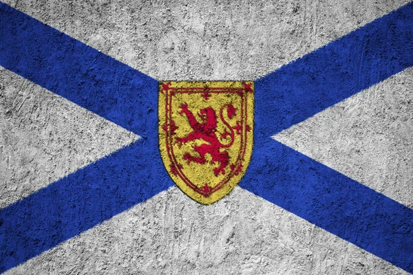 Bandera Nueva Escocia Pared Hormigón Grunge — Foto de Stock