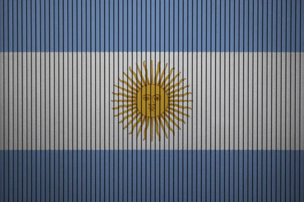 Argentiniens Flagge Betonwand Gemalt — Stockfoto