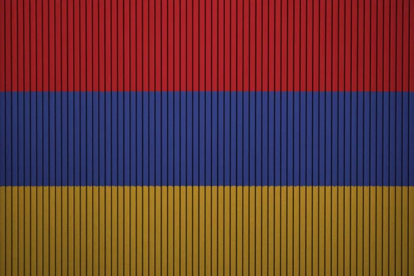 Флаг Армении Раскрашен Бетонной Стене — стоковое фото