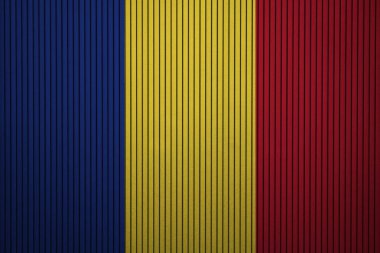 Boyalı bayrağı---beton duvar