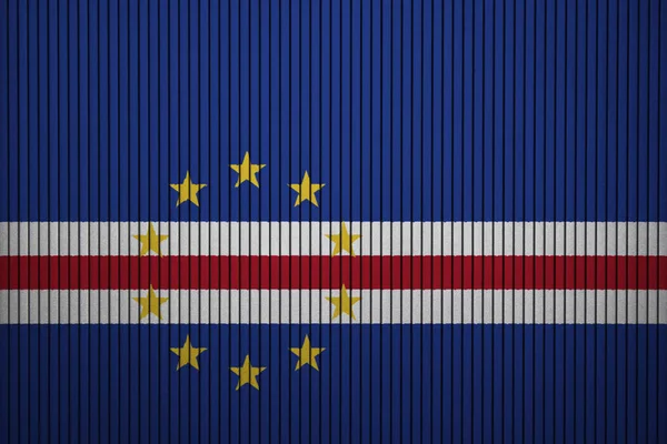 Gemalte Flagge Von Cape Verde Der Betonwand — Stockfoto