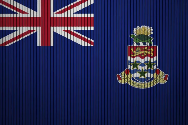 Bandeira Pintada Ilhas Cayman Parede Concreto — Fotografia de Stock