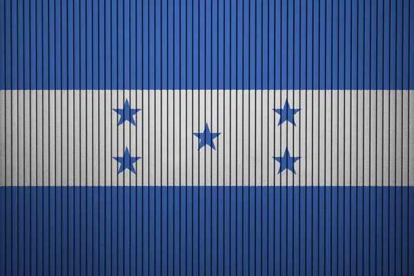 Bandeira Pintada Honduras Parede Concreto — Fotografia de Stock