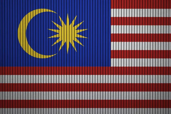 Painted Flag Malaysia Concrete Wall — Stock Photo, Image
