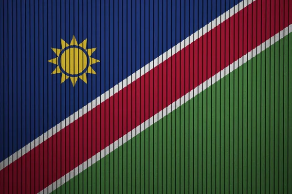 Bandiera Dipinta Della Namibia Sul Muro Cemento — Foto Stock