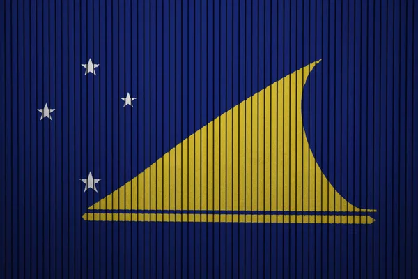 Målade Flagga Tokelau Betongväggen — Stockfoto