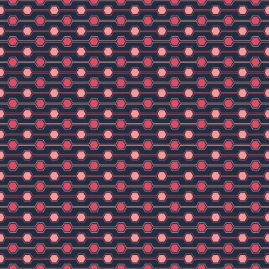 Geometrik Altıgen şekil vektör seamless modeli