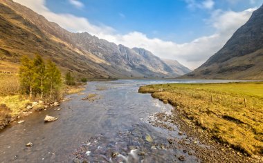 İskoçya 'daki Glen Coe Vadisi' nin etkisi