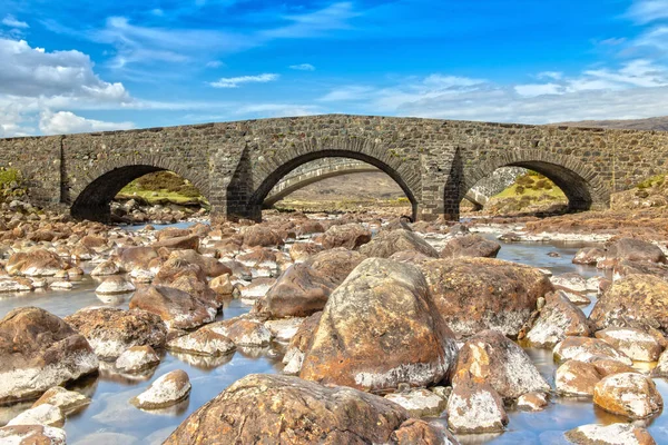 Old Sligachan Bridge Isle Skye Skottland — Stockfoto