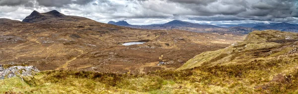 Panoramic View North West Highlands Close Ullapool — Stock Photo, Image