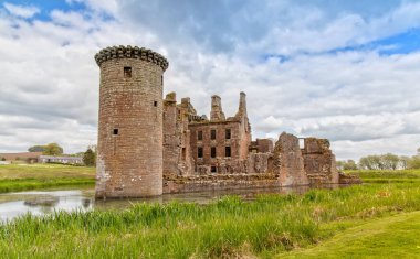 Caerlaverock Castle in Dumfries and Galloway Council Area in Scotland clipart
