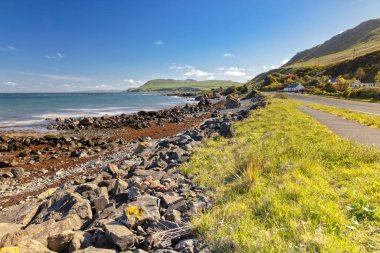 Coastline of Scotlands Eastcoast in Dumfries and Galloway Council Area clipart