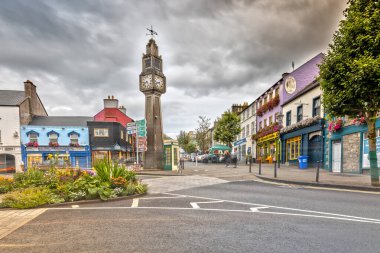 The Clock Tower in Westport, County Mayo, Ireland clipart